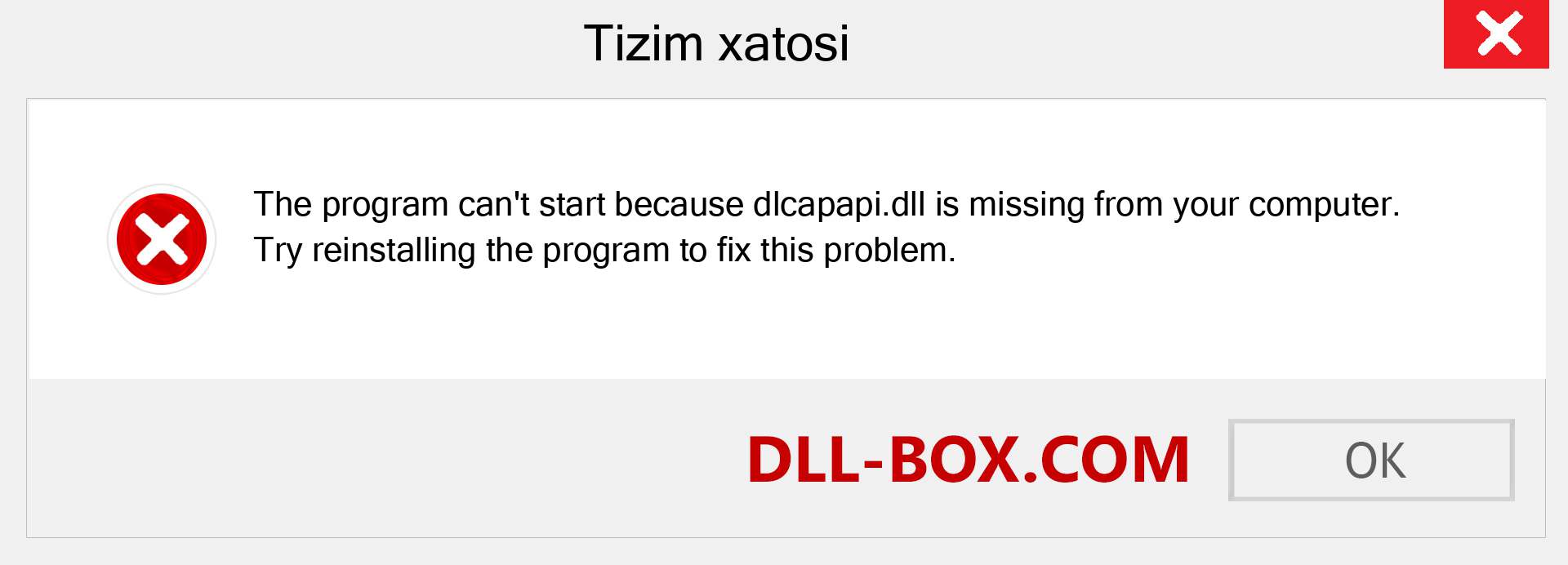 dlcapapi.dll fayli yo'qolganmi?. Windows 7, 8, 10 uchun yuklab olish - Windowsda dlcapapi dll etishmayotgan xatoni tuzating, rasmlar, rasmlar